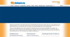 Desktop Screenshot of mailinglist.org